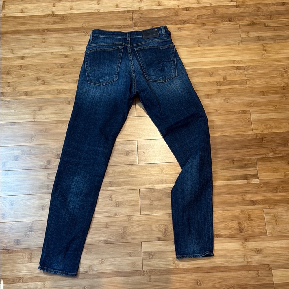 R13 Women's Slim Jeans in Dark Indigo Blue - Picture 2 of 4